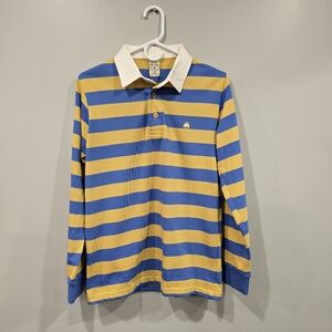 Brooks brothers rugby polo shirt size medium but fits like small.